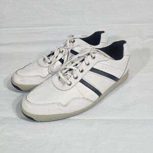 FootJoy Spikeless Golf Shoes Men Size 10M White Casual Contour Leather 54363